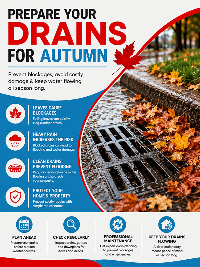 Blocked Drains West London: How to Prepare Your Drains for Autumn