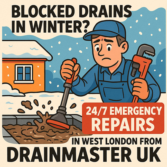 Blocked Drains in Winter? Fast Christmas Emergency Repairs in West London from Drainmaster UK