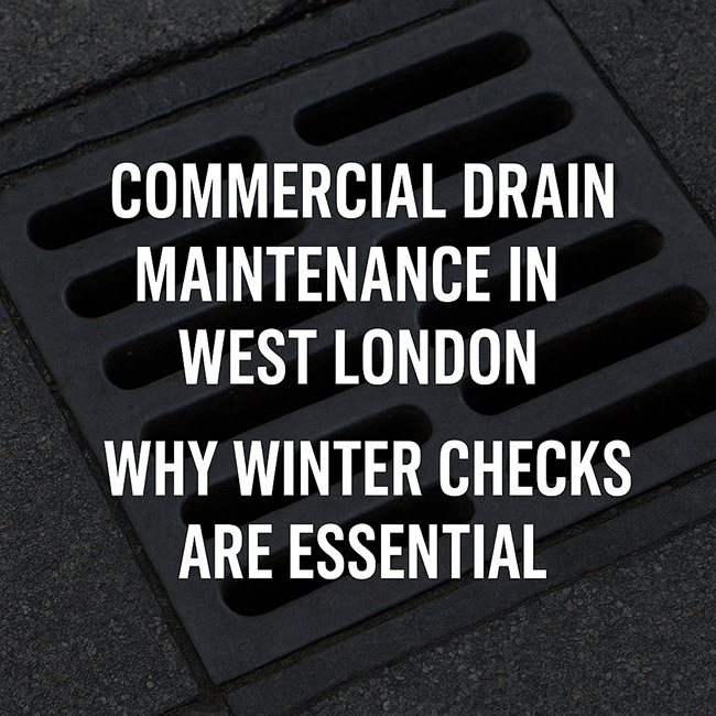 Commercial Drain Maintenance in West London: Why Winter Checks Are Essential