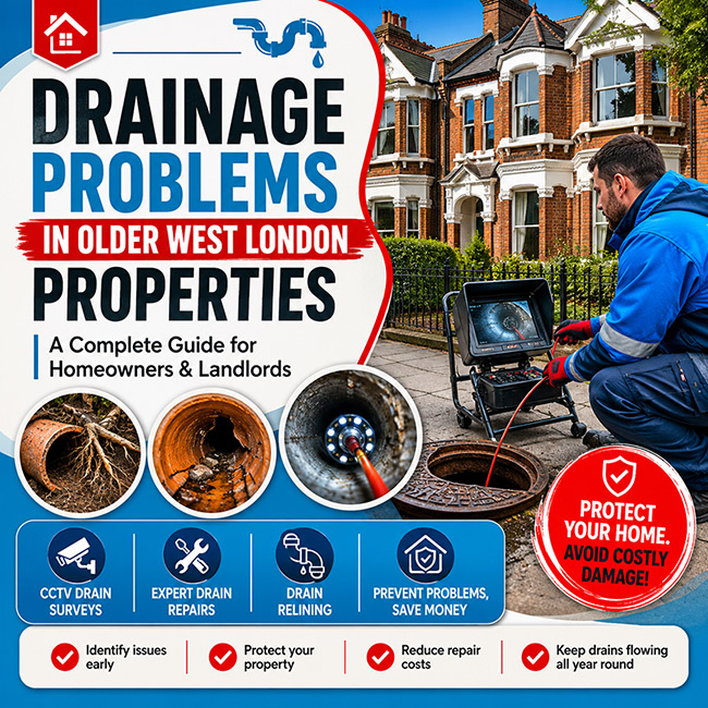 Drainage Problems West London: Signs, Causes and Repair Solutions for Older Homes