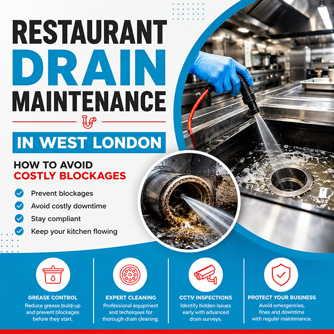 Restaurant Drain Maintenance in West London: How to Avoid Costly Blockages